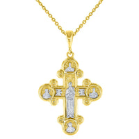 Load image into Gallery viewer, 14K Yellow Gold Mother of God Pendant Necklace
