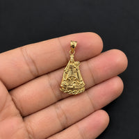 Load image into Gallery viewer, 14k Yellow Gold Our Lady of Virgin Mary Pendant

