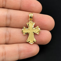 Load image into Gallery viewer, 14K Yellow Gold Roman Catholic Cross Pendant
