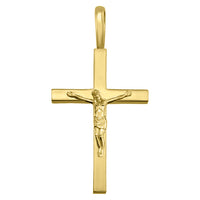Load image into Gallery viewer, 14k Yellow Gold Traditional Crucifix Pendant
