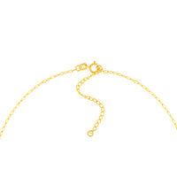 Load image into Gallery viewer, 14k Yellow Gold 1.3mm Paperclip Adjustable Choker Chain Necklace with Spring Ring, 15 Inches
