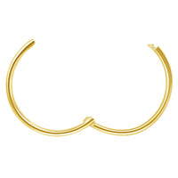 Load image into Gallery viewer, 14k Yellow Gold or White Gold Dainty Endless Huggie Hoops Sleeper Earrings - 5 Sizes
