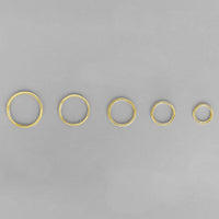 Load image into Gallery viewer, 14k Yellow Gold or White Gold Dainty Endless Huggie Hoops Sleeper Earrings - 5 Sizes

