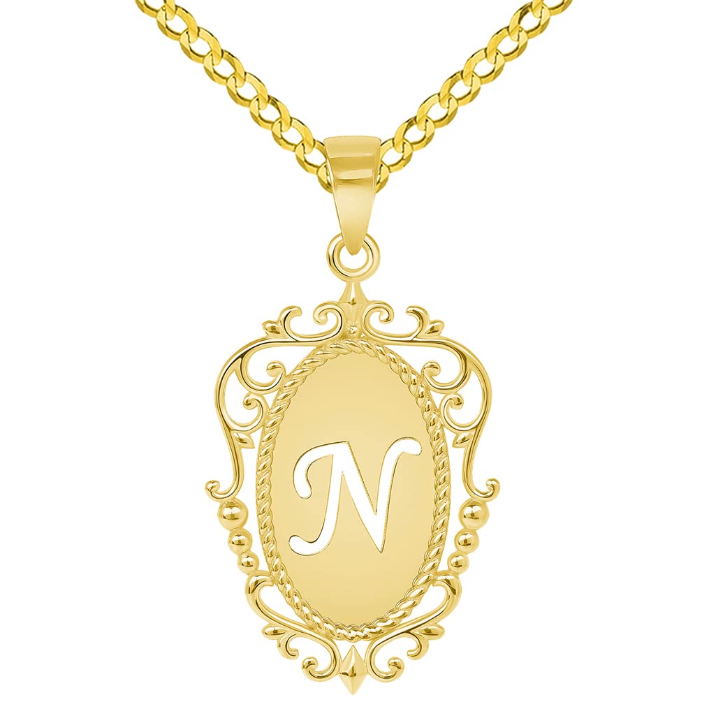 Gold pendant cheapest N