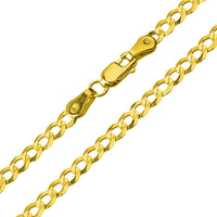 Load image into Gallery viewer, 14k Yellow Gold Green and White CZ Saint Jude Pendant Cuban Curb Chain Necklace with  - 3 Sizes
