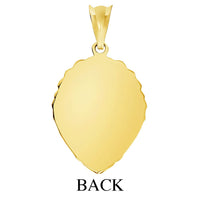 Load image into Gallery viewer, 14k Yellow Gold High Polish Lion Head Charm Animal Pendant with Cuban Curb Chain Necklace
