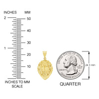 Load image into Gallery viewer, 14k Yellow Gold High Polish Lion Head Charm Animal Pendant with Cuban Curb Chain Necklace
