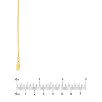 Load image into Gallery viewer, 14k Yellow Gold Hollow 1.8mm Rolo Chain Round Cable Link Necklace with Lobster Claw Clasp
