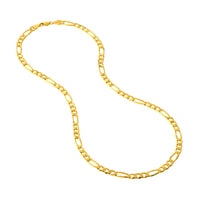 Load image into Gallery viewer, 14k Yellow Gold Hollow 9.5mm Figaro Chain Necklace with Lobster Lock
