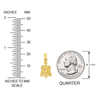Load image into Gallery viewer, 14k Yellow Gold Mini 3D Turtle Charm Pendant Necklace
