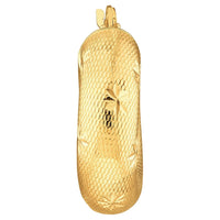 Load image into Gallery viewer, 14k Yellow Gold Round Textured D/C Hoop Earrings with Latch Back, 7mm Wide
