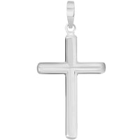 Load image into Gallery viewer, 14k Solid Yellow Gold, White Gold or Rose Gold Traditional Religious Plain Cross Pendant
