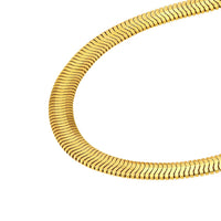 Load image into Gallery viewer, 14k Solid Yellow Gold 2.5mm Thicker Depth Herringbone Chain Necklace with Lobster Lock
