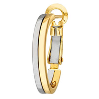 Load image into Gallery viewer, 14k Two-Tone Gold Double Row Hoop Earrings with French Back
