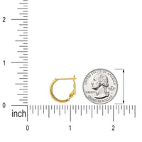 Load image into Gallery viewer, 14k Two-Tone Gold Five Row Hoop Earrings with French Back
