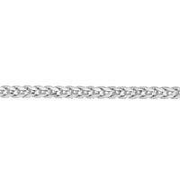 Load image into Gallery viewer, Solid 14k White Gold 3.5mm Franco Chain Bracelet with Lobster Lock
