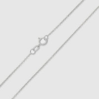 Load image into Gallery viewer, 14k White Gold Large Cornicello Horn Pendant Necklace - 3D
