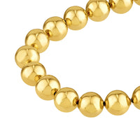 Load image into Gallery viewer, 14k Yellow Gold 10mm Beaded Bracelet with Lobster Lock - with Extender 8 inches
