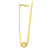 Load image into Gallery viewer, 14k Yellow Gold Engravable Personalized Safety Pin Brooch

