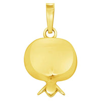 Load image into Gallery viewer, 14k Yellow Gold Pomegranate Pendant with Cable, Cuban Curb, or Figaro Chain Necklaces
