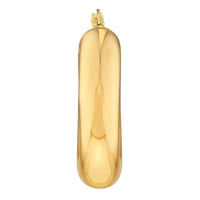 Load image into Gallery viewer, High Polished 14k Yellow Gold Round Thick Hoop Earrings with Latch Back, 7mm Wide
