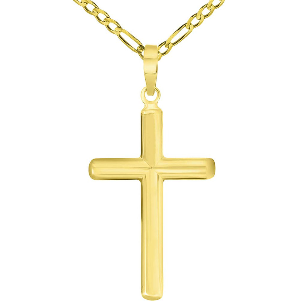 Men's Gold Cross Pendant Necklace - Gold Necklace for Men | Twistedpendant