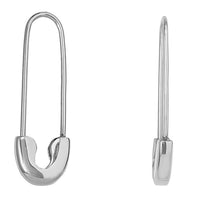 Load image into Gallery viewer, 14k Gold Safety Pin Wire Threader Earrings - Yellow Gold or White Gold

