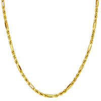 Load image into Gallery viewer, 14k Gold 2.5mm Figarope Milano Chain Necklace
