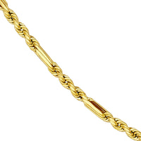 Load image into Gallery viewer, 14k Gold 2.5mm Figarope Milano Chain Necklace

