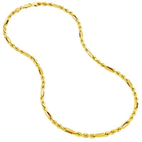 Load image into Gallery viewer, 14k Gold 2.5mm Figarope Milano Chain Necklace
