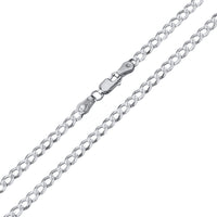 Load image into Gallery viewer, 14K Gold 2mm Concave Link Curb Chain Necklace
