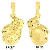 Load image into Gallery viewer, 14k Gold 3D Boxing Glove Sport Pendant Necklace
