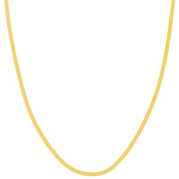 Load image into Gallery viewer, 14K Gold 3mm Classic Herringbone Necklace
