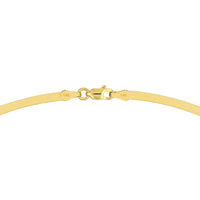 Load image into Gallery viewer, 14K Gold 4mm Classic Herringbone Necklace
