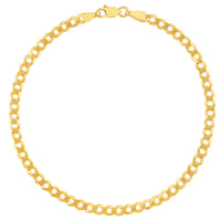 Load image into Gallery viewer, 14k Gold 5mm, 8&quot; Cuban Curb Chain Bracelet 
