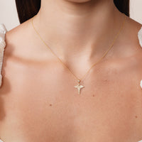 Load image into Gallery viewer, 14K Gold Caduceus Medical Symbol Charm Pendant
