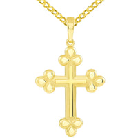 Load image into Gallery viewer, 14k Gold Christian Orthodox Cross Necklace
