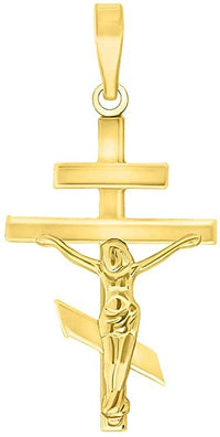 Load image into Gallery viewer, 14k Gold Cross Crucifix Pendant
