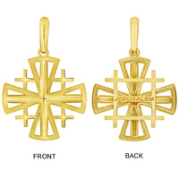 Load image into Gallery viewer, 14k Gold Crusaders Jerusalem Cross Pendant
