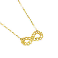 Load image into Gallery viewer, 14k Gold Cuban Curb Infinity Symbol Necklace
