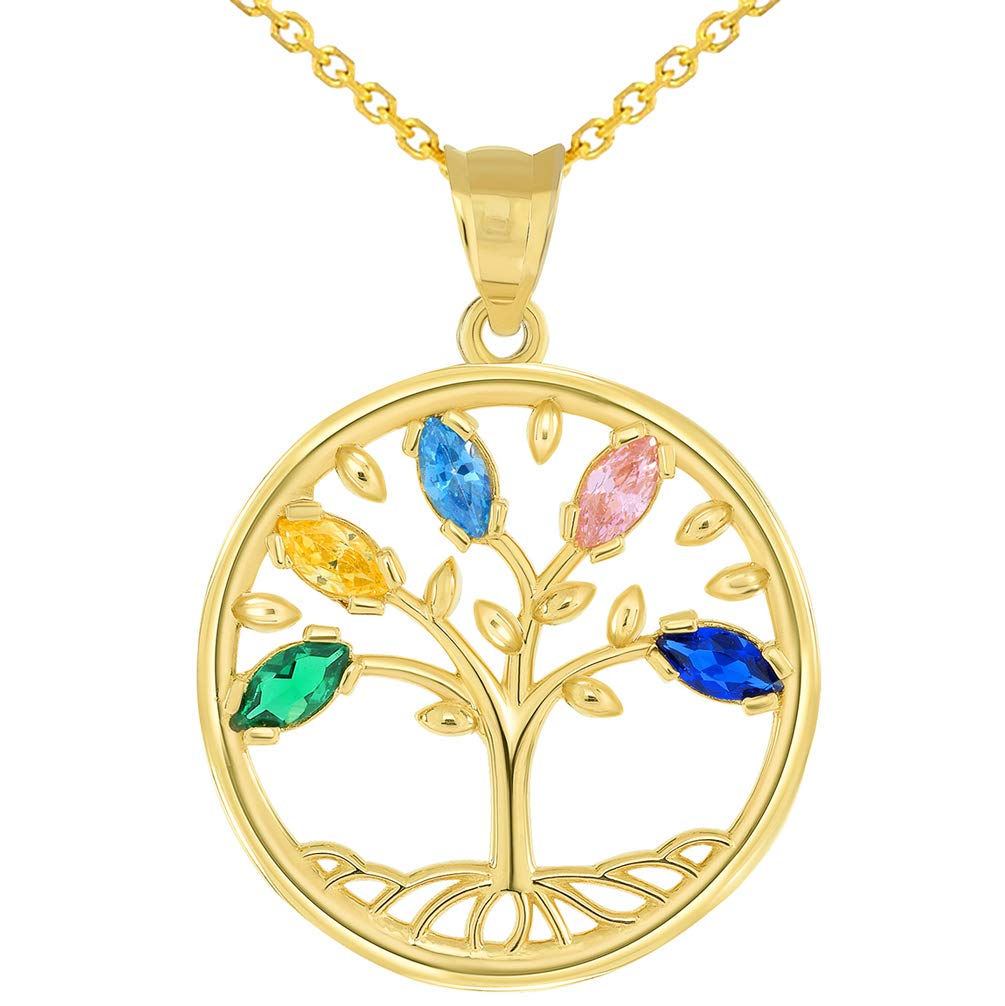 Family Tree of Life Pendant with Cubic Zirconia Family Tree of Life Pendant with Cubic Zirconia