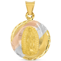 Load image into Gallery viewer, 14K Gold Double-Sided Jesus Crucifix Pendant 
