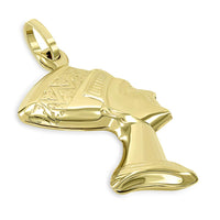 Load image into Gallery viewer, 14k Gold Egyptian Queen Head Nefertiti Pendant
