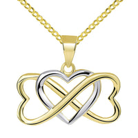 Load image into Gallery viewer, 14k Gold Heart Infinity Love Pendant Necklace
