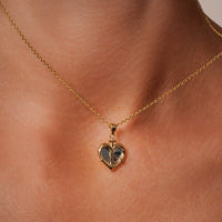 Load image into Gallery viewer, 14k Gold Heart with Anchor Pendant Necklace
