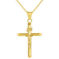 Load image into Gallery viewer, 14K Gold INRI Cross Jesus Crucifix Pendant
