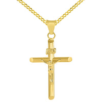 Load image into Gallery viewer, 14K Gold INRI Cross Jesus Crucifix Pendant
