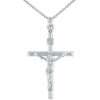 Load image into Gallery viewer, 14K Gold INRI Crucifix Cross Pendant Necklace
