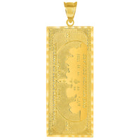 Load image into Gallery viewer, 14k Gold Large Million Dollar Bill Pendant
