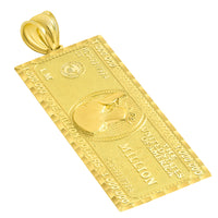 Load image into Gallery viewer, 14k Gold Large Million Dollar Bill Pendant

